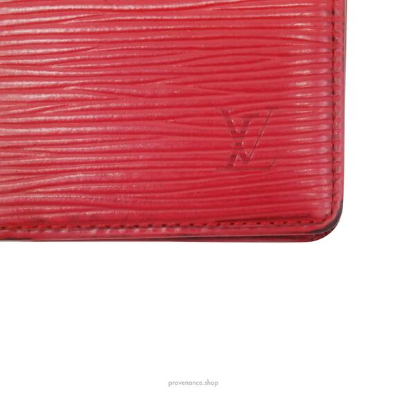 🔴 Louis Vuitton Pocket Organizer Wallet - Red Epi Leather - Picture 7 of 9
